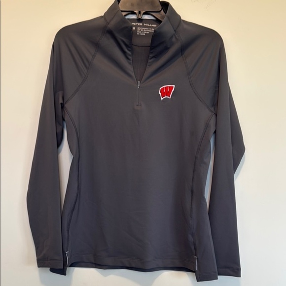 Peter Millar Gray Fitted Polo Jersey